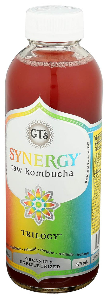 GTS Living Foods Trilogy Enlightened Kombucha, 16 FZ4