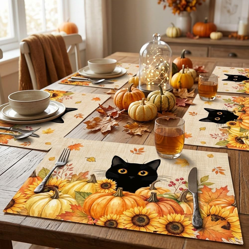fall-placemats-set-of-6-festival-linen-table-mats-with-black-cat-pumpkin-sunflowers-cute-autumn-decor-supplies-for-home-kitchen-farmhouse-dining-room-outdoor-indoor