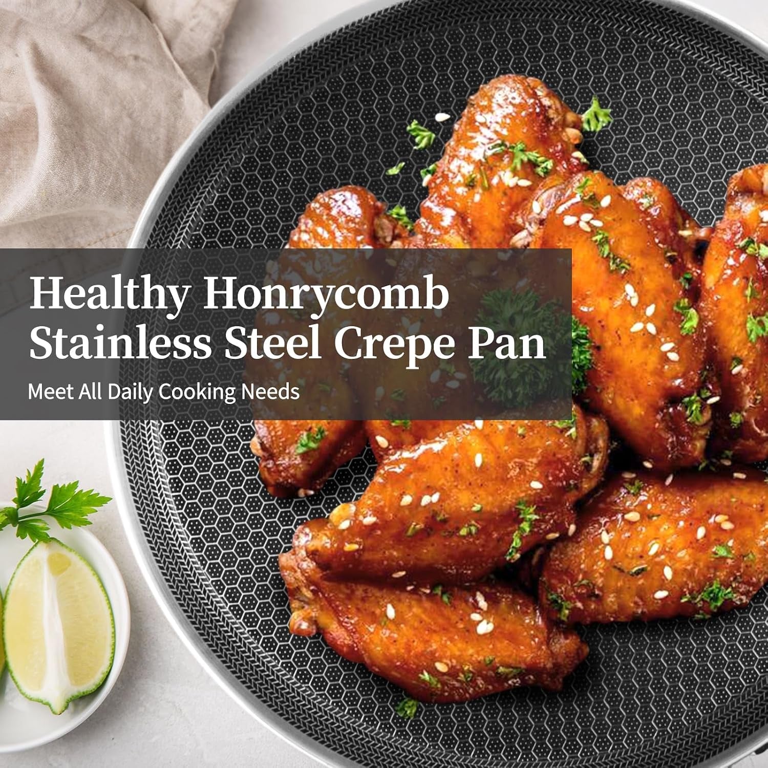 11-inch-nonstick-crepe-pan-stainless-steel-pancake-pan-silver-honeycomb-coating-pfoa-free-compatible-with-all-stoves-stay-cool-handles-oven-safe-dishwasher-safe