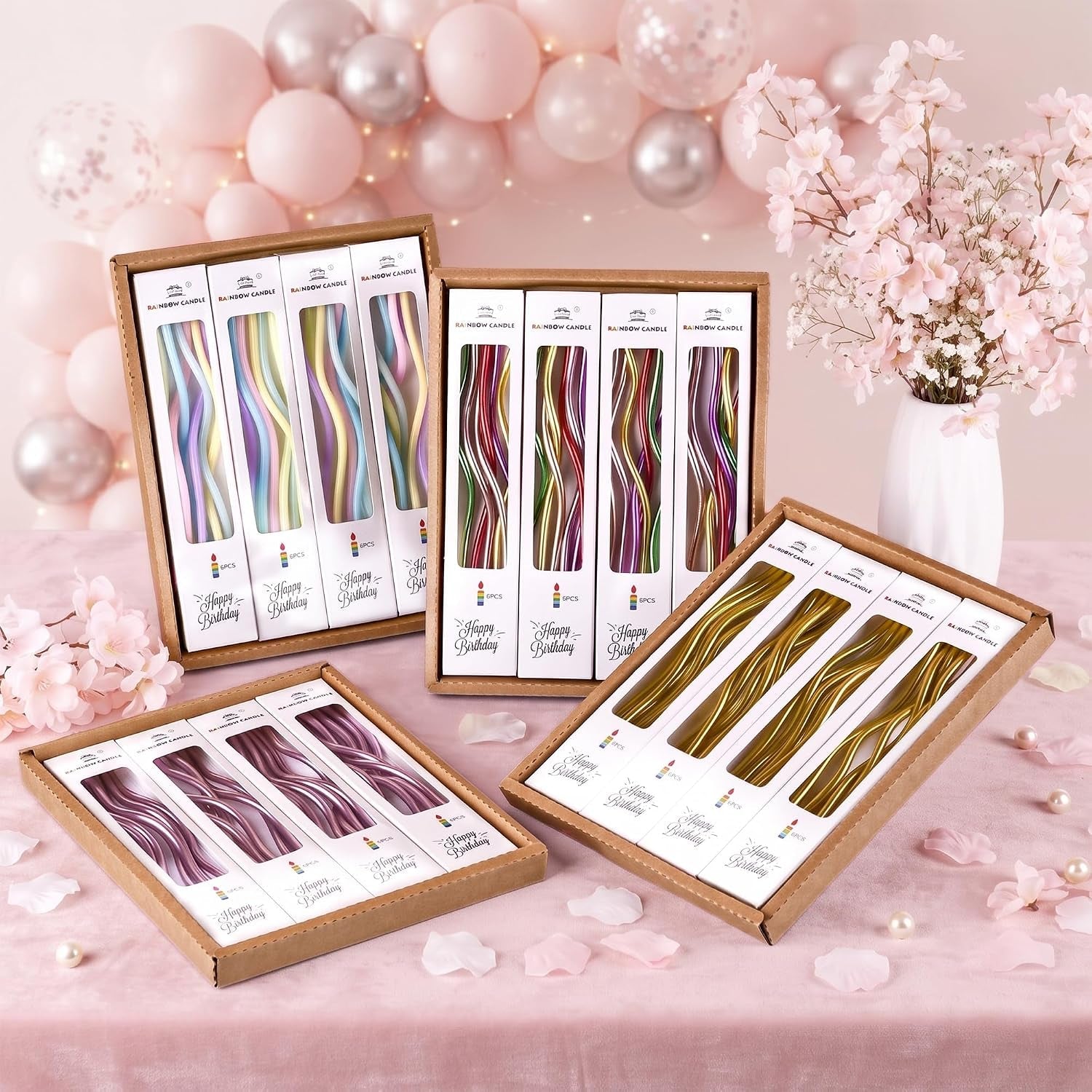 24-count-gold-spiral-long-thin-metallic-birthday-candles-cake-candles-birthday-parties-wedding-decorations-party-candles