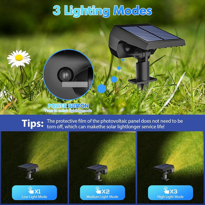 Solar Lights Outdoor Waterproof - 6 Pack (Warm White)4