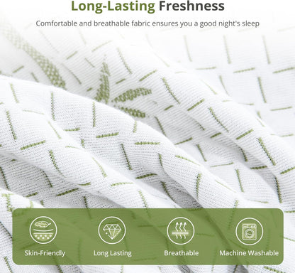 EGOHOME 8 Inch Twin Mattress Medium Firm, Green Tea Memory Foam Mattress | Cooling Green Tea Gel, Washable Removable Cover, Pressure Relief, Bed in a Box, Fiberglass Free, Certipur-Us Certified5