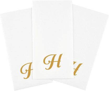 Disposable Paper Napkins 50 Count 15.75 X 7.87 Inches Linen-Feel Airlaid Napkins Compostable Absorbent Gold Printed Napkins for Elegant Events9