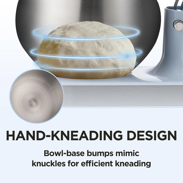 3-IN-1 Electric Stand Mixer 5.3QT 6-Speed with Pulse Function Blue |  Kitchen Mixer for Daily Use with Whisk,Dough Hook,Flat Beater&Splash Guard, for Baking Bread,Cookies and Cake6