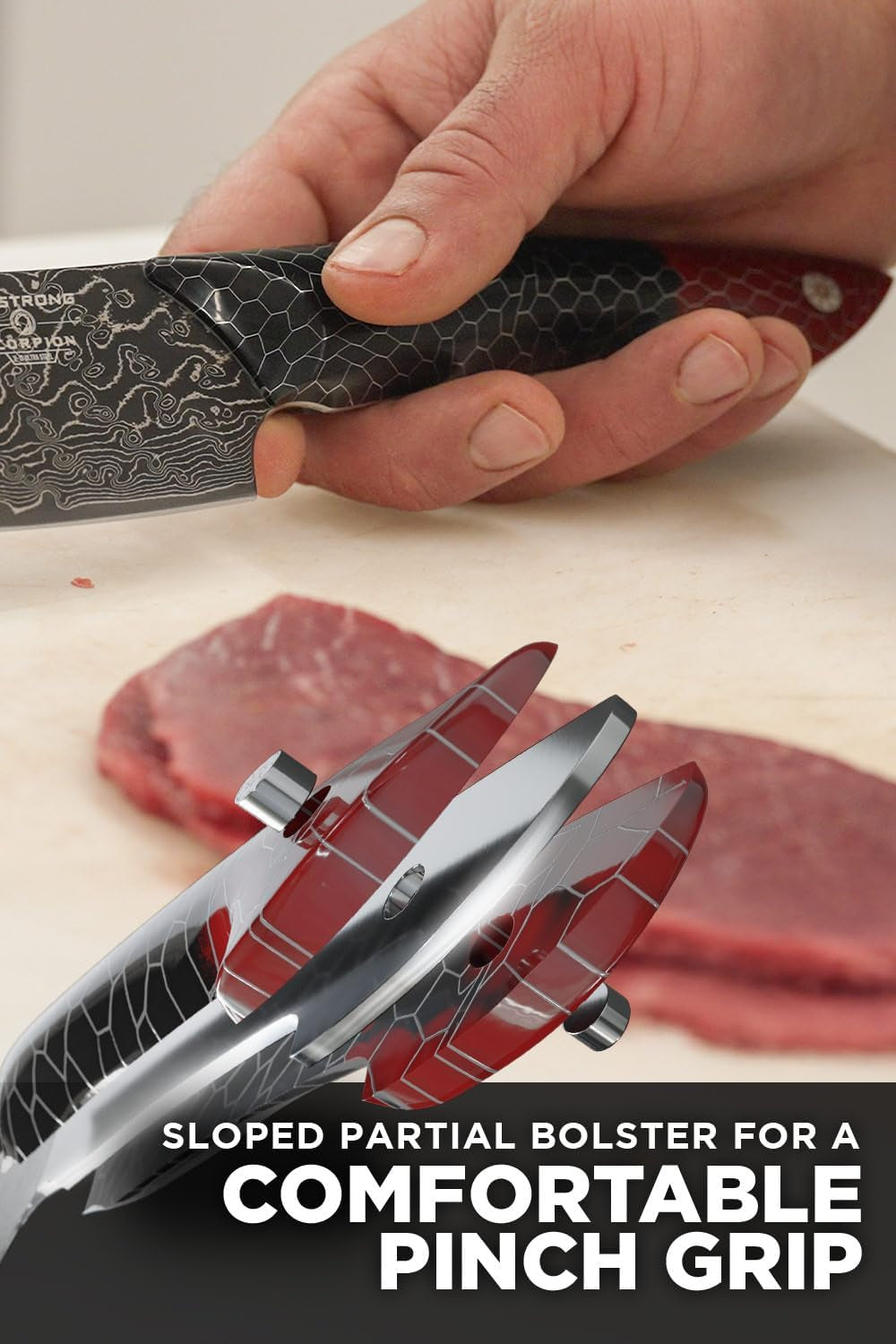 8-crixus-chef-cleaver-hybrid-v12-ultra™-japanese-steel-hardest-build-for-bone-in-cuts-chef-work-black-red-damascus-honeycomb-handle-scorpion-customer-support