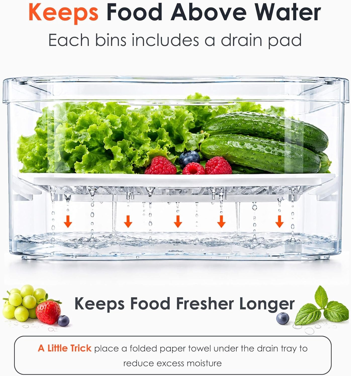 6-pack-clear-fridge-organizer-bins-with-drain-trays-stackable