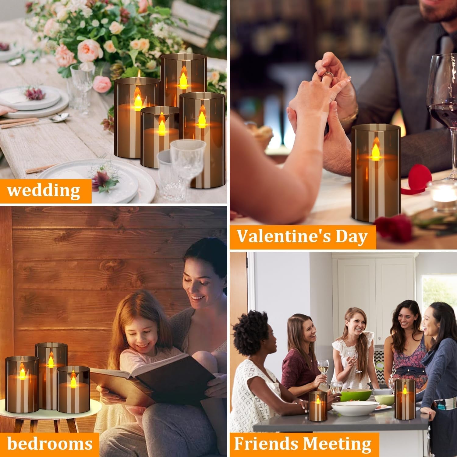 flameless-candles-4-5-6-acrylic-glass-pillars-3-diameter-battery-operated-flickering-candles-include-8-key-remote-with-timer-function-400-hours-gray-warm-light-3-pack