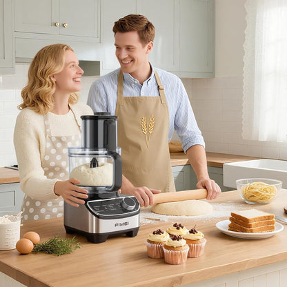 12-Cup Food Processor and Vegetable Chopper, 600W Electric Food Chopper for Slicing, Shredding, Chopping, Pureeing, Dough, Baby Food Maker, Large Feed Chute, Dishwasher Safe Bowl | 600W Electric Food Chopper with Triple Safety Lock, Baby Food Maker, Large Feed Chute, and Dishwasher‑Safe Removable Bowl3