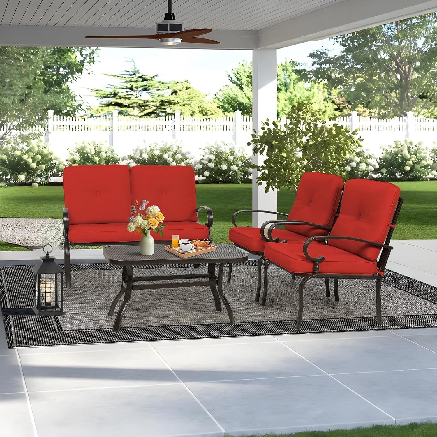 4pcs-metal-outdoor-furniture-patio-conversation-set-loveseat-and-coffee-table-2-dining-chair-wrought-iron-patio-chair-set-with-cushions-red