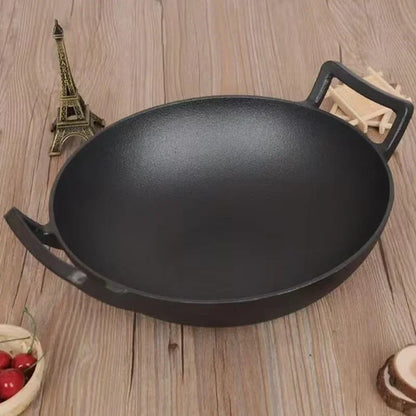 Cast Iron Wok with Lid (Wok with Lid 12 Inch) | Cast Iron Wok6