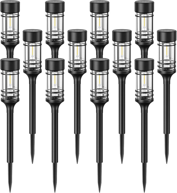 12 Pack Solar Pathway Lights Outdoor, Solar Lights Outdoor Waterproof IP65, Bright Solar Garden Lights Outdoor, Auto On/Off Outdoor Solar Lights for Yard Walkway Driveway Landscape Garden Decor2