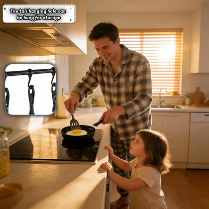 4.7 Inch Mini Non-Stick Skillet - 5-Layer Coating, Dishwasher Safe, Induction & Gas Compatible - Perfect for Camping, RV, Omelets, Pancakes & Healthy Cooking (Black)2