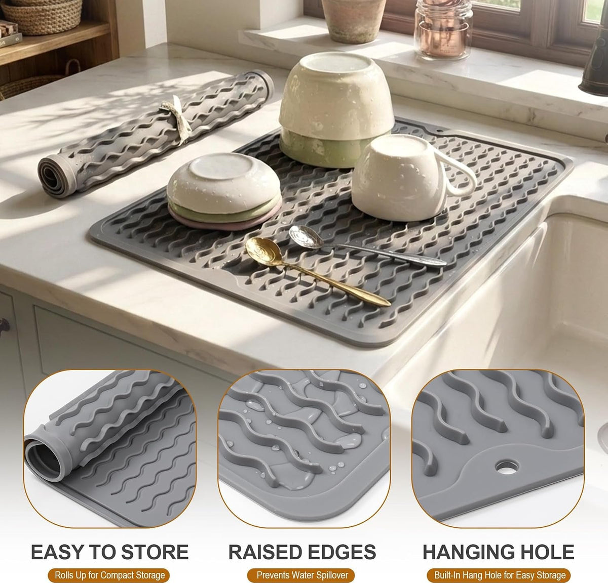 2-pack-silicone-dish-drying-mat-for-kitchen-counter-shower-caddy-rack-waterproof-under-sink-placemats-trivets-coffee-bar-accessories-utensil-holder-essentials-home-dining-decor-must-haves-2026