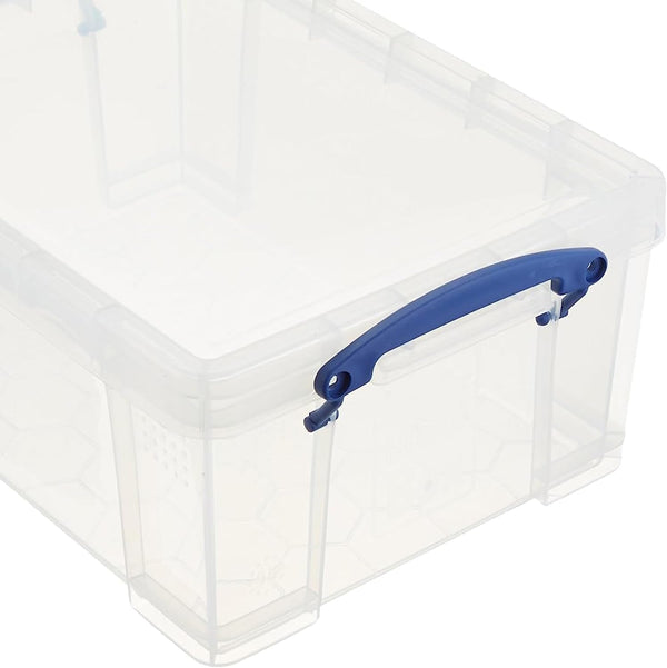9L Stackable Plastic Storage Containers, Clear, 2-Pack9