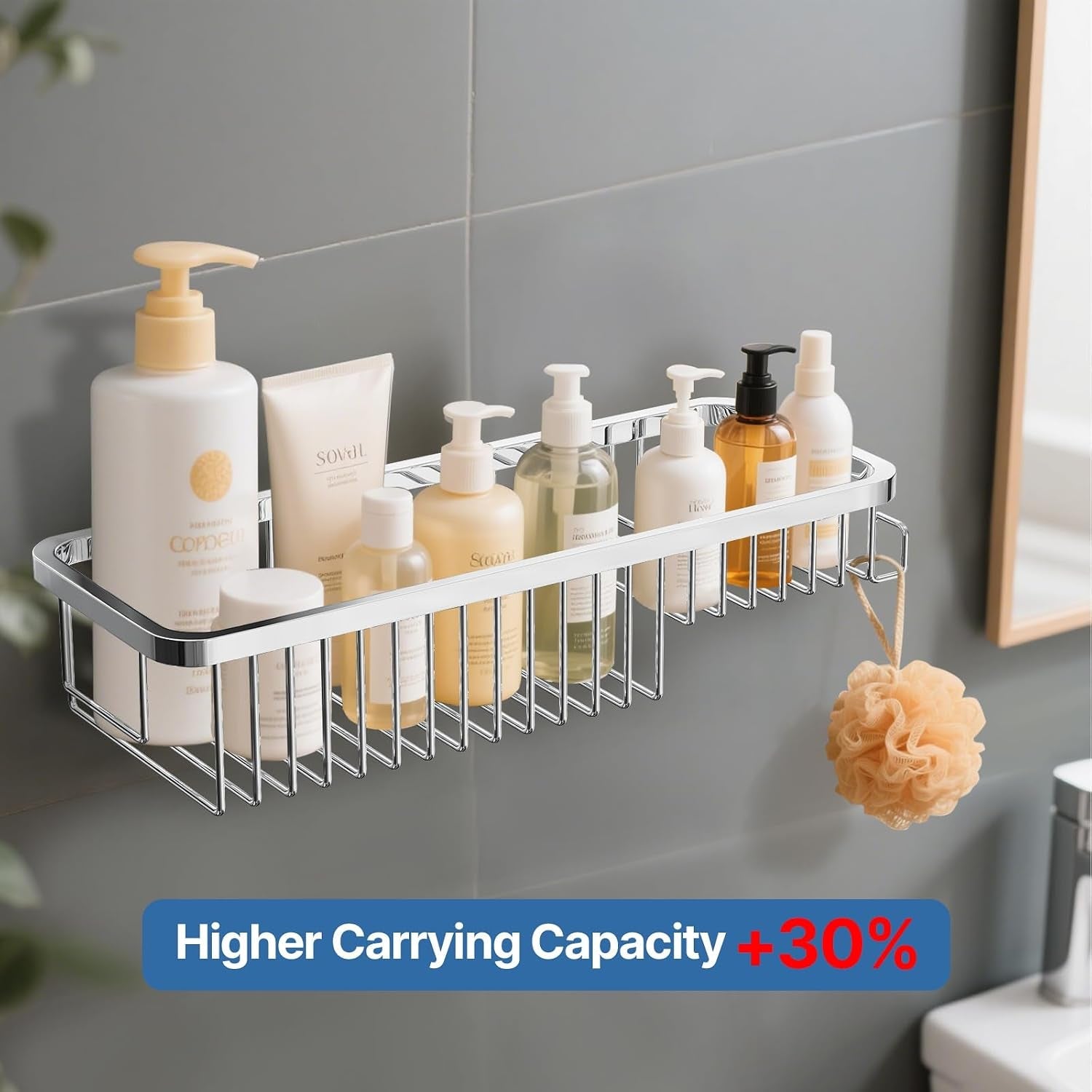 wire-basket-wall-mount-corner-shower-caddy-304-stainless-steel-bathroom-shower-organizer-soap-caddy-polished-finish-long-basket