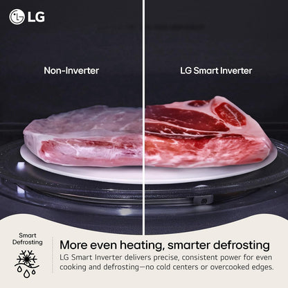 LG Countertop Microwave, 1.1 Cu. Ft., Black, 20.1X11.4X15.7 Inches, Easyclean Interior, 900 Watts3