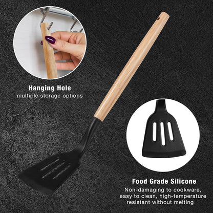19 PCS Black Kitchen Cooking Utensils Set Kitchen Tools Set4