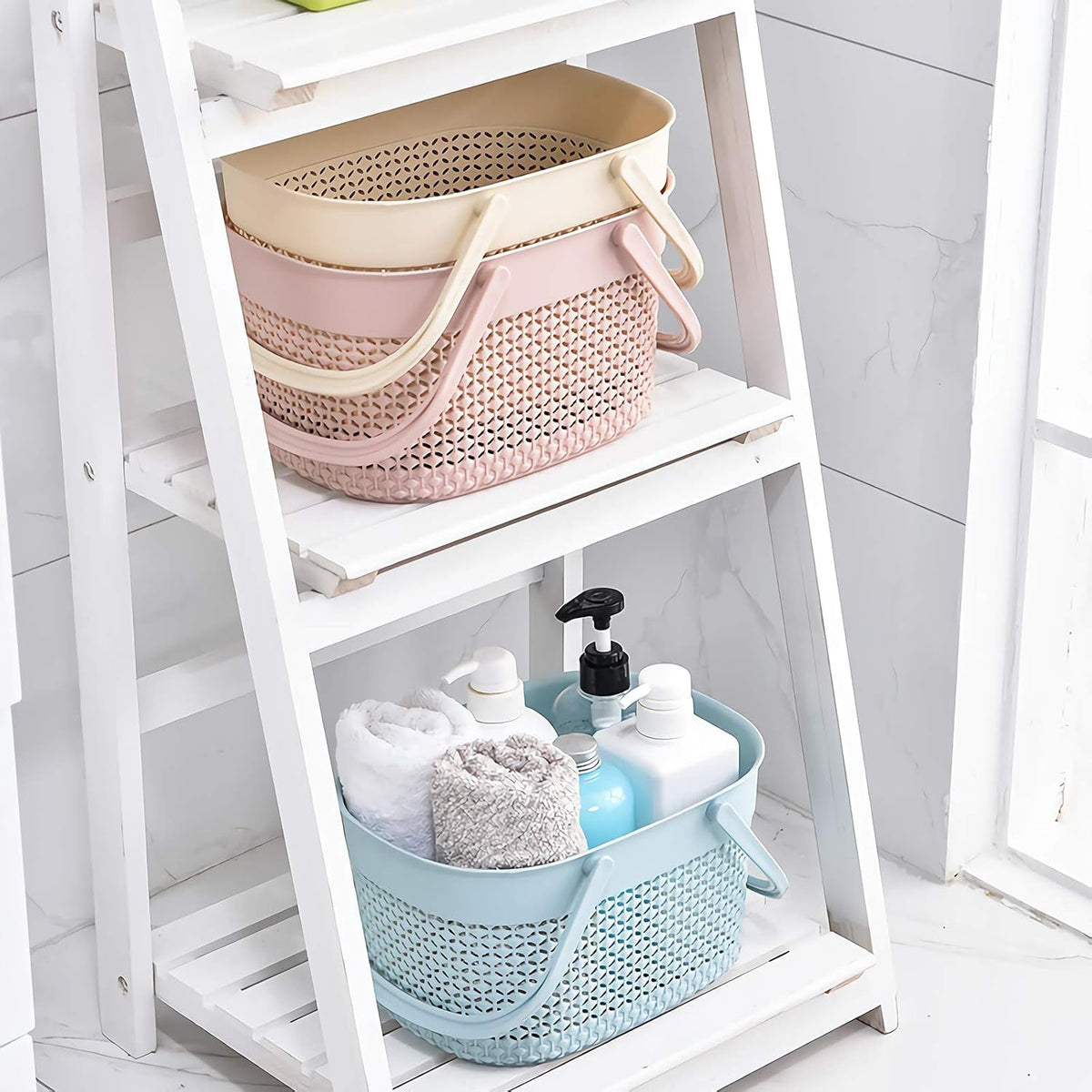 portable-plastic-shower-caddy-basket-with-handles-blue