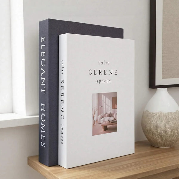 Aesthetic Decorative Books Set of 2 Faux Book for Coffee Table Decor | Modern Fake Books for Decoration, Bookshelf Styling, and Home Decor Accents with Hidden Storage for Photos and Keepsakes2
