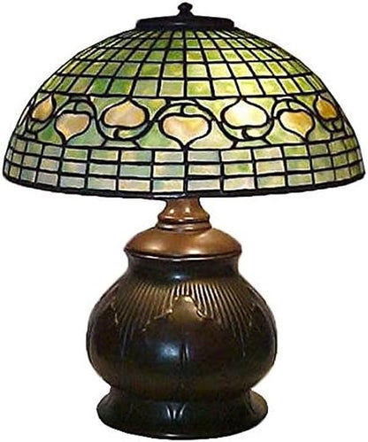 Tiffany 129286 Original Tiffany Acorn with Tobacco Leaf Table Lamp1