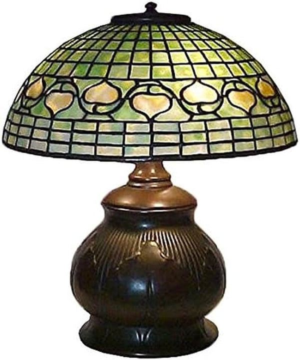 Tiffany 129286 Original Tiffany Acorn with Tobacco Leaf Table Lamp1