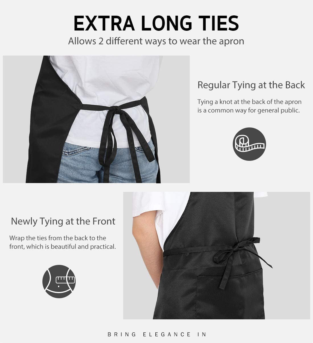 12-pack-apron-with-2-pockets-aprons-for-men-women-polyester-black-bulk-commercial-use-durable-polyester-double-stitching-adjustable-strap-2-pockets-multi-purpose-bbq-grill-gift