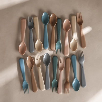 12 Pieces Toddler Utensils Set, Plastic Spoons and Forks Set for Kids, Children Safe Flatware, Plastic Reusable Cutlery, BPA Free, Dishwasher Safe3