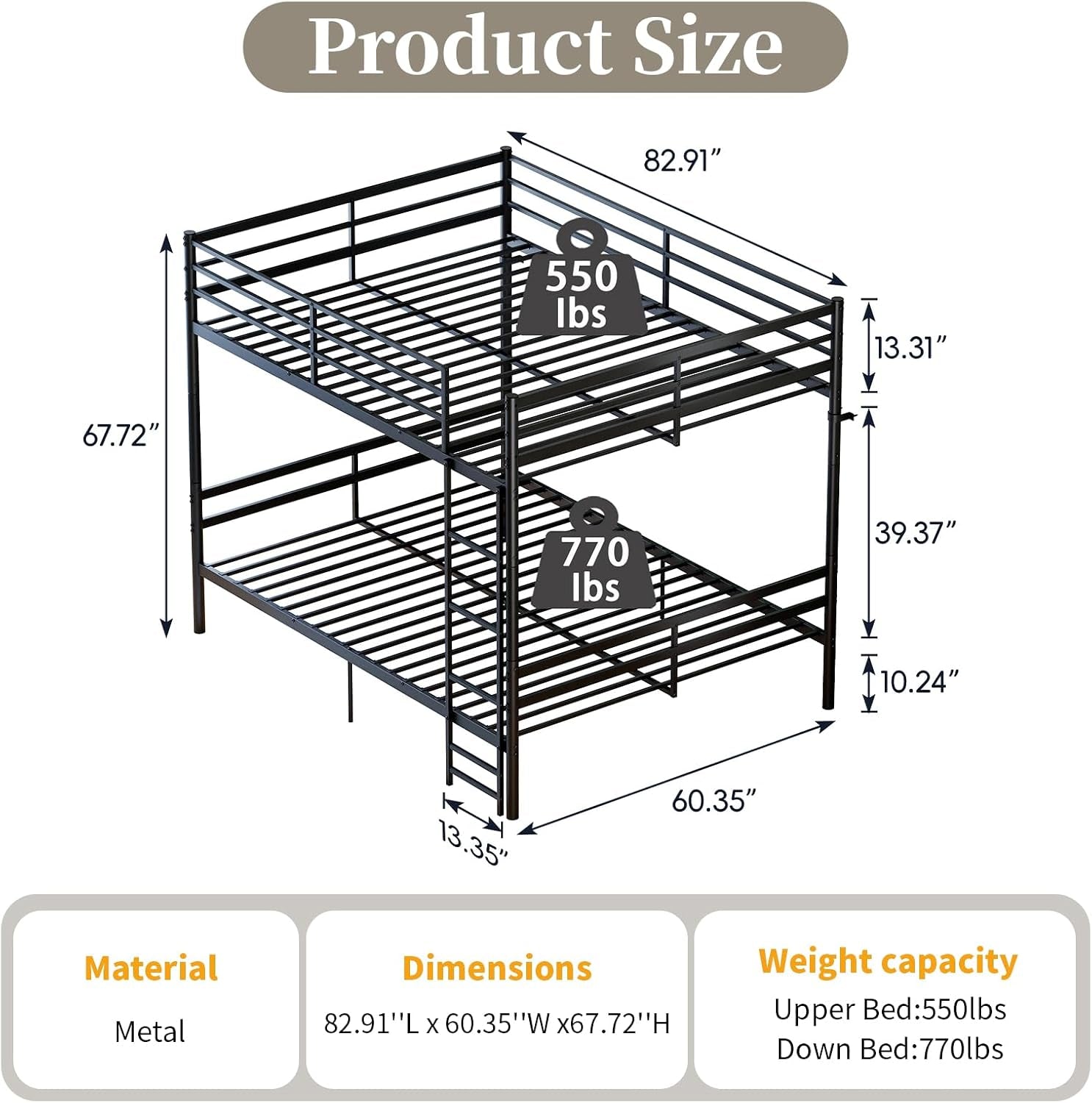 queen-over-queen-metal-bunk-bed-with-ladder-and-high-guardrails-convertible-into-2-queen-beds-770-lbs-bottom-550-lbs-top-capacity-heavy-duty-slat-support-no-box-spring-needed