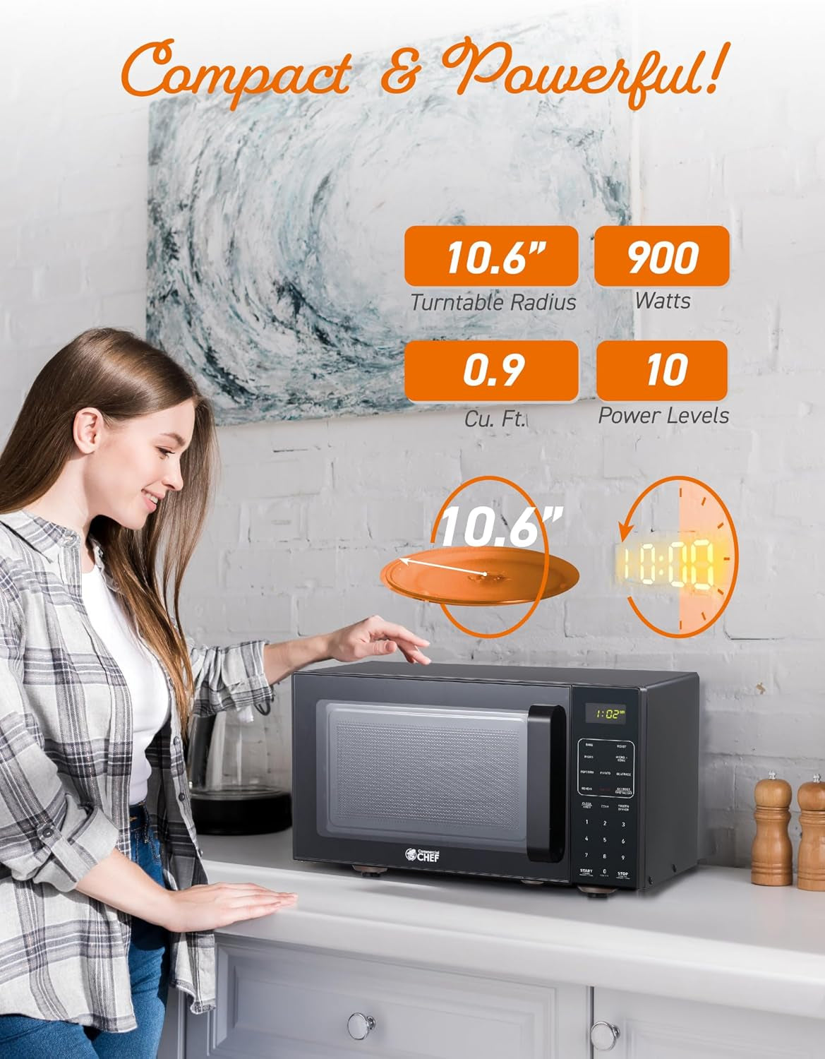 5-in-1-countertop-microwave-air-fryer-combo-chmf9bg-black-0-9-cu-ft-capacity-microwave-air-fryer-convection-oven-bake-and-roast-900w-10-6-turntable-plate