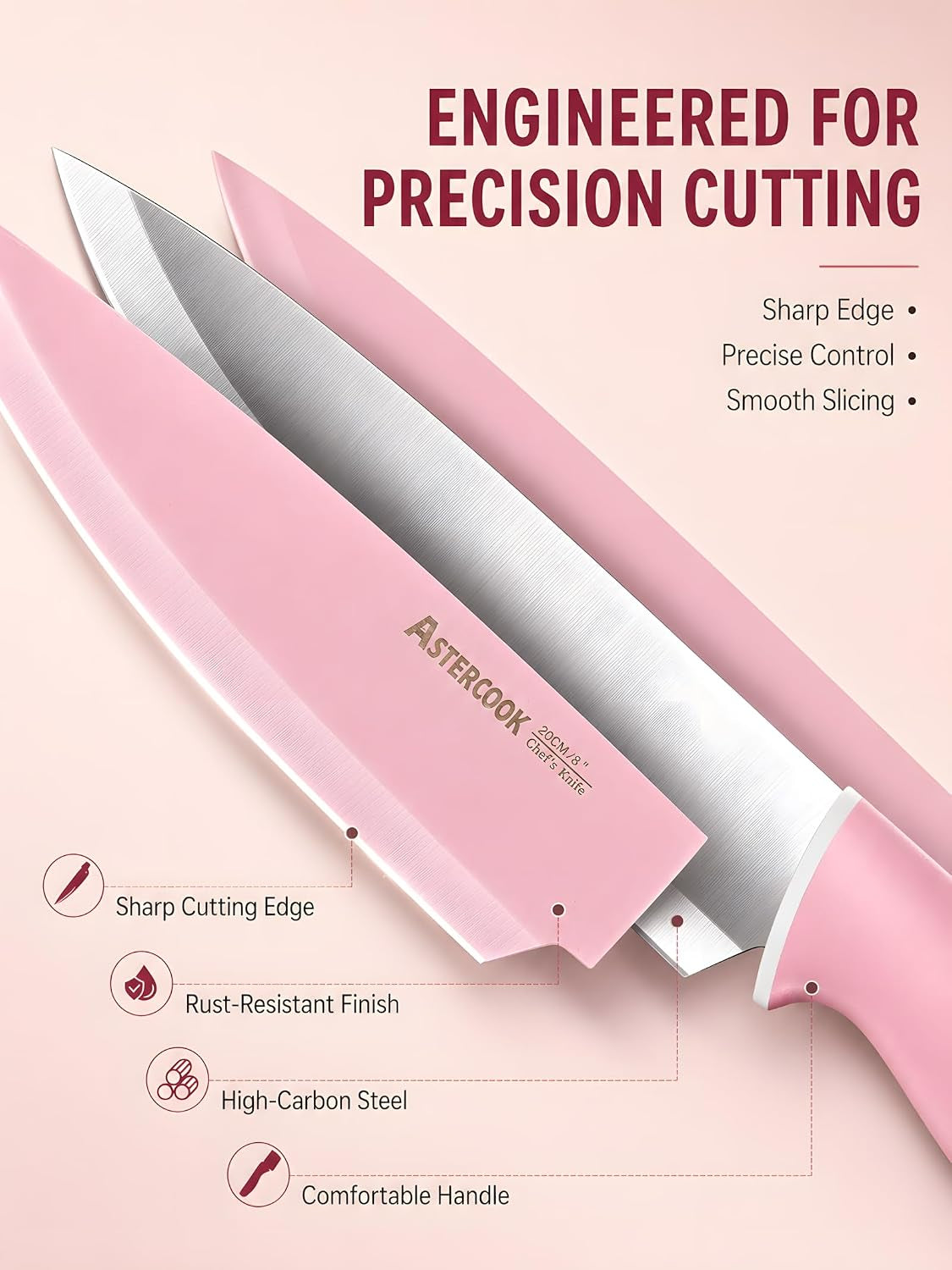knife-set-with-clear-block-and-sharpener-22pcs-pink-dishwasher-safe-space-saving-clear-knife-block-for-everyday-home-cooking