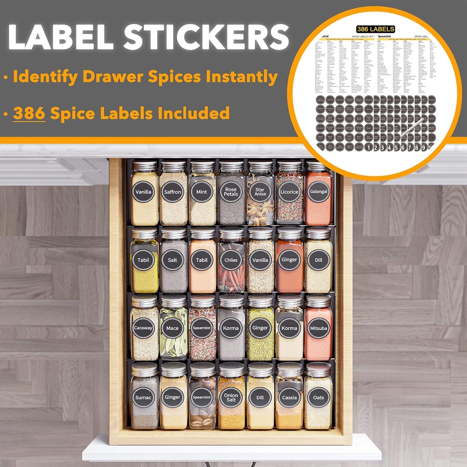 spice-drawer-organizer-with-28-spice-jars-386-spice-labels-4-tier-seasoning-rack-tray-insert-for-kitchen-drawers-13-wide-x-17-5-deep