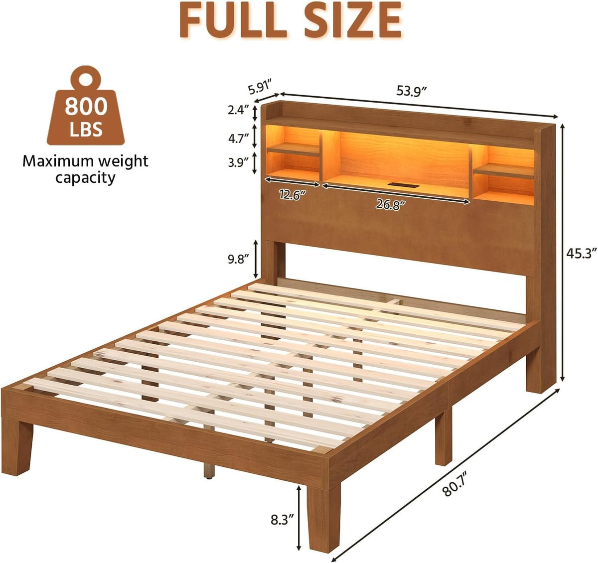 queen-size-solid-wood-platform-bed-frame-with-led-headboard-remote-app-control-dimmable-color-changing-lighting-solid-pine-oak-construction-no-box-spring-needed-natural-oak-finish