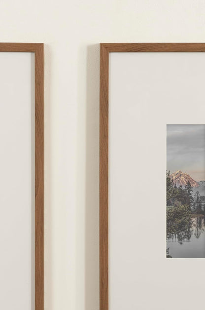 Gallery Rectangle Picture Frame Set of 3, 16 X 20 Matted to 8 X 10, Brown, Modern Three-Piece Photo Frame Set for Gallery Wall Decor in Living Room Wall Display5
