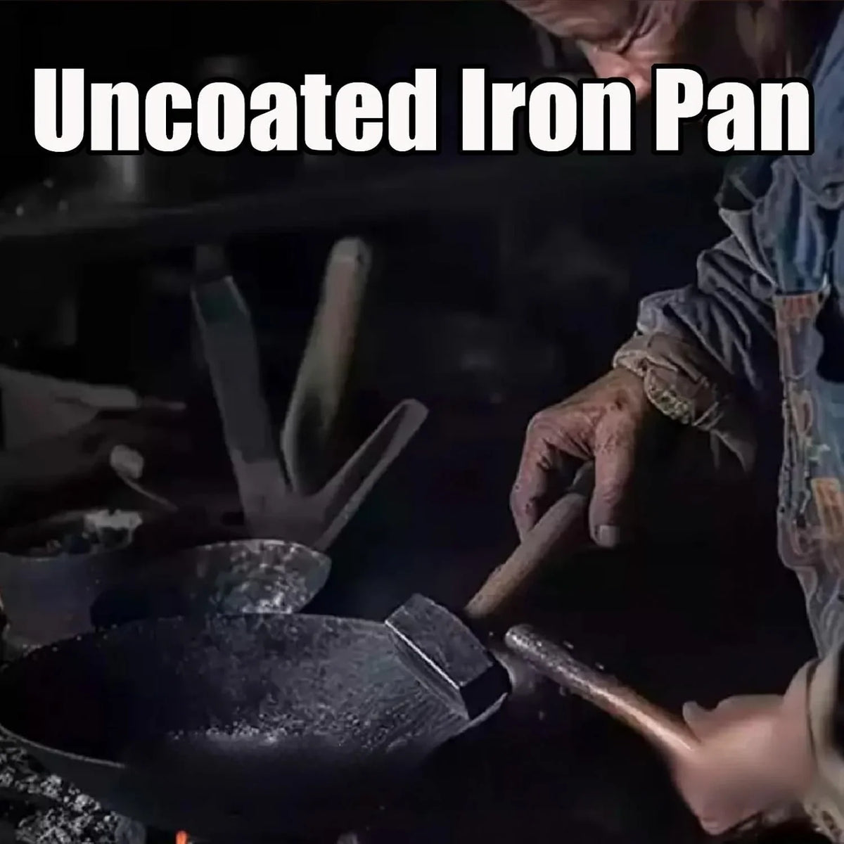 2026-new-japanese-cast-iron-cookware-japanese-cast-iron-pot-hand-forged-non-stick-uncoated-iron-pan-wok-with-lid-woks-stir-fry-pans-for-gas-and-induction-stoves-hammer-11in