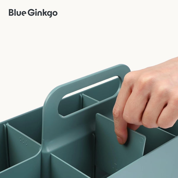Stackable Organizer Caddy, Long, Green, Made in Korea7