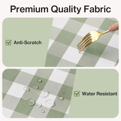 Gingham Tablecloth Rectangle Checkered Tablecloth Washable5
