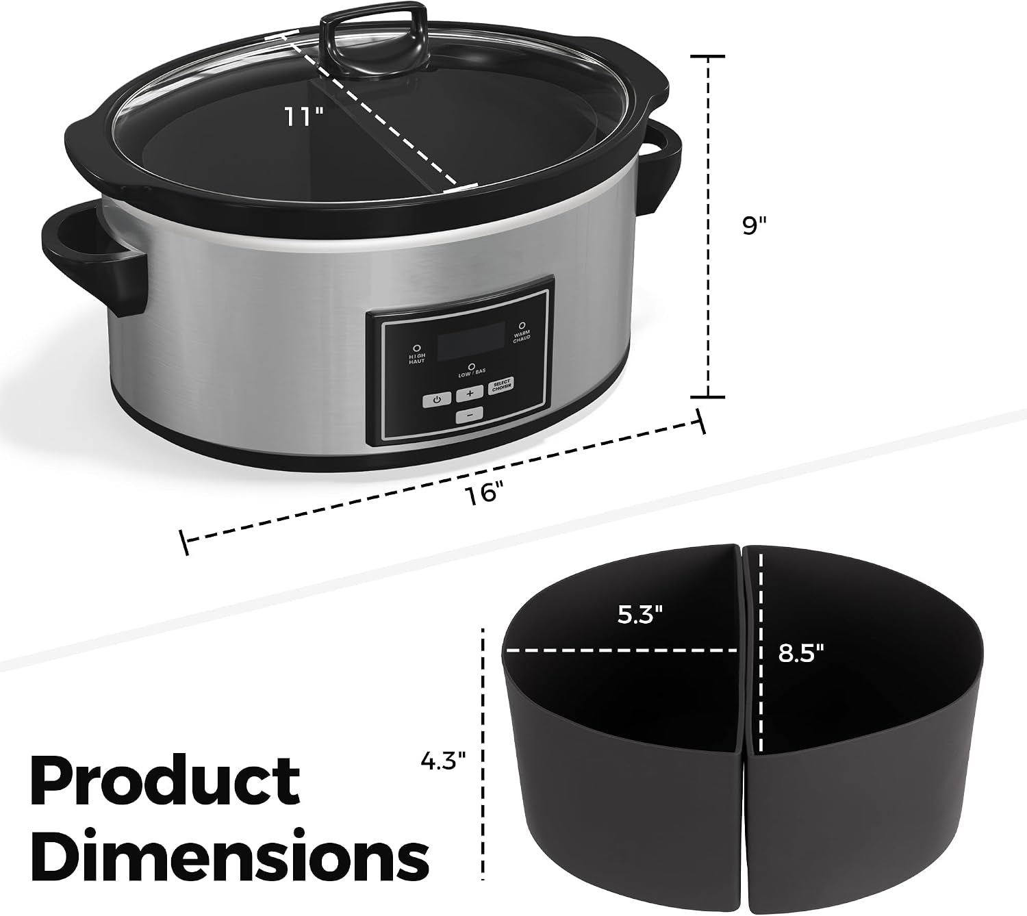 6-quart-programmable-slow-cooker-with-2-in-1-silicone-liners-food-warmer-with-auto-warm-setting-and-digital-timer-3-cooking-settings-dishwasher-safe-ceramic-pot-glass-lid-silver