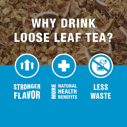 '- Top 8 Favorites Sampler Set, Loose Leaf, up to 80 Cups | High to No Caffeine, Hot & Iced, Tea Variety Pack with Green, Herbal, & Black, 8 Sample Pouches9