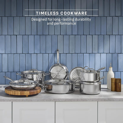 Pro Tri-Ply Stainless Steel, 12 Piece Pots and Pans Set4