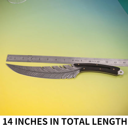 Handcrafted Japanese Viking Knife - Premium High Carbon Steel Butcher Blade for Effortless Meat Cutting - Versatile Chef Knife with Protective Sheath -Camping Gift for Men5