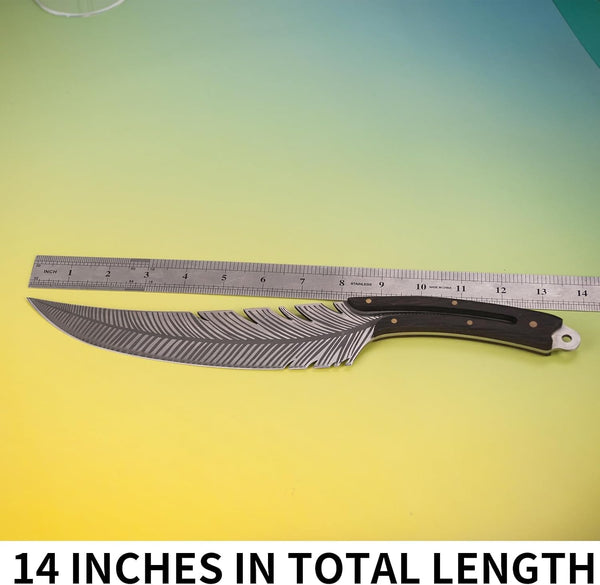 Handcrafted Japanese Viking Knife - Premium High Carbon Steel Butcher Blade for Effortless Meat Cutting - Versatile Chef Knife with Protective Sheath -Camping Gift for Men5
