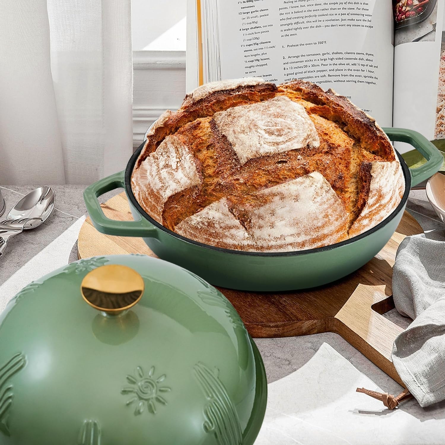 bread-oven-cast-iron-bread-dutch-oven-with-cloche-lid-for-bread-baking-darkcyan-enameled-cast-iron-bread-oven-with-dome-lid-for-sourdough-9-8-inches