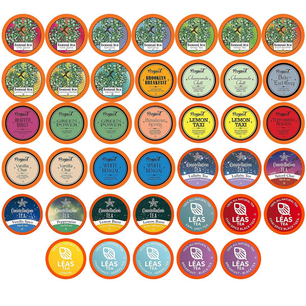 Two Rivers Assorted Tea Sampler Variety Pack for Keurig K-Cup Brewers, 40 Count1
