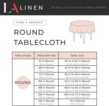 Polyester Poplin Washable round Tablecloth, Stain and Wrinkle Resistant Table Cover 108", Fabric Table Cloth for Dinning, Kitchen, Party, Holiday 108-Inch, Sage, (Tcpop108R_Sage009)4