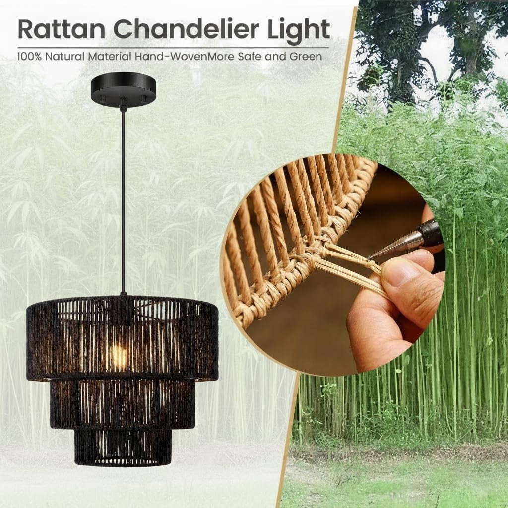 boho-rattan-chandelier-light-3-tier-hand-woven-pendant-ceiling-light-13-farmhouse-coastal-wicker-chandelier-hanging-light-for-living-room-kitchen-island-bedroom-adjustable-cord-black