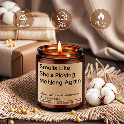 Candle, Mahjong Gifts for Women, Mahjong Accessories, Mah Jongg Gifts3