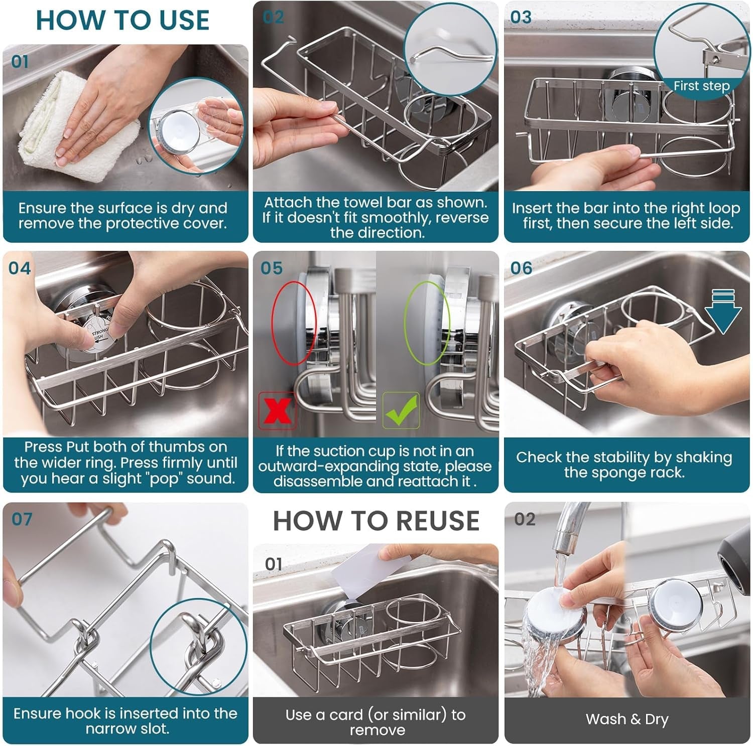 4-in-1-sink-caddy-for-kitchen-sink-with-strong-suction-cup-silver