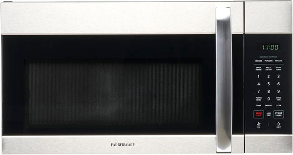 1.7 Cu. Ft. Over-The-Range Microwave Oven – 1000 Watts Power, Auto Cook Settings, Defrost, Easy Clean and Child Safety Lock - Stainless1