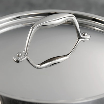 Signature Tri-Ply Clad Stainless Steel 12-Pc Pots and Pans Set | Cookware Kitchen Set, Induction-Ready, Dishwasher-Safe, Nsf-Certified, Made in Brazil7