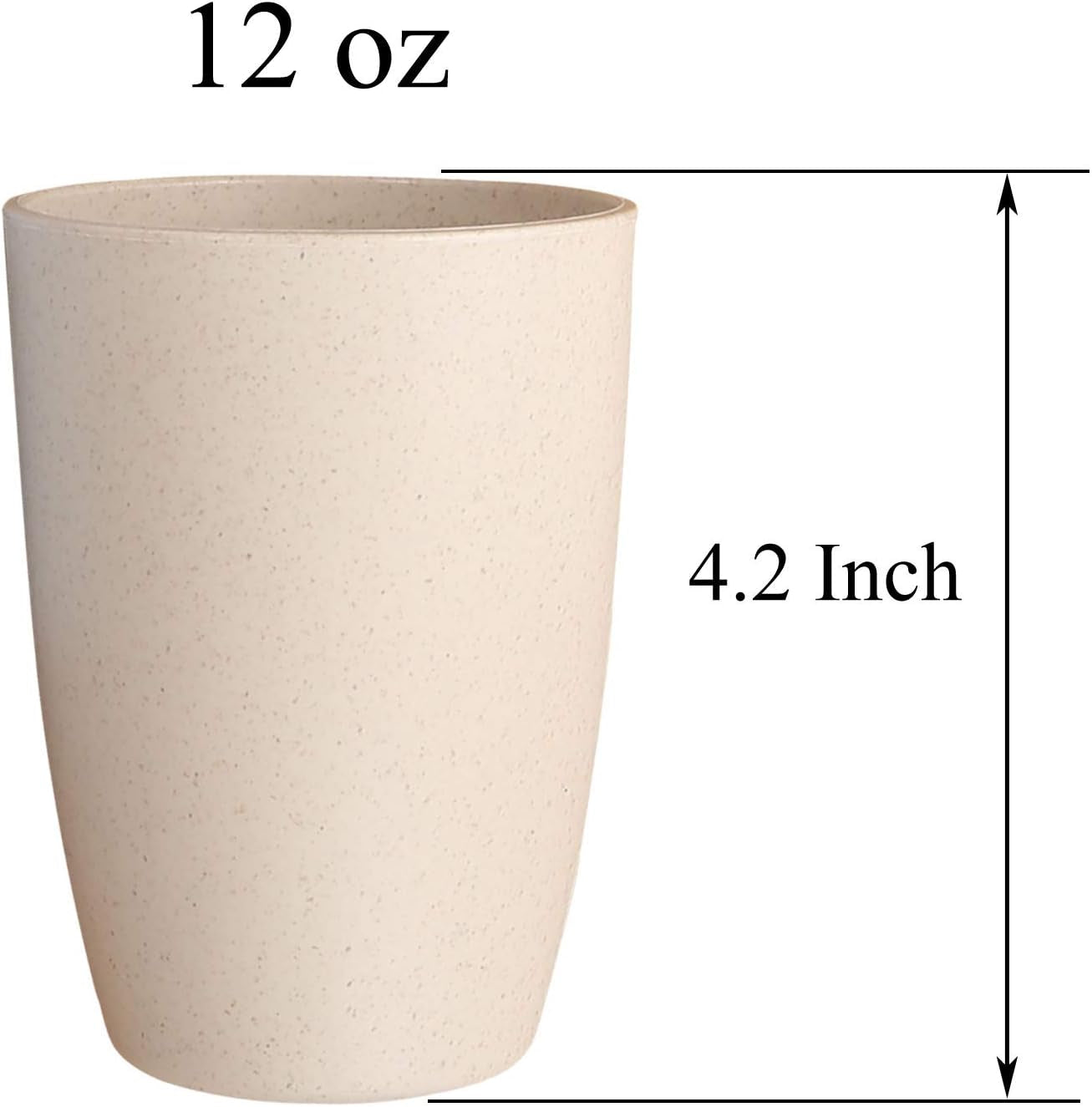 wheat-straw-unbreakable-cup-12-oz-reusable-drinking-glasses-set-of-5-dishwasher-safe-tumbler-bpa-free-eco-friendly-5pcs